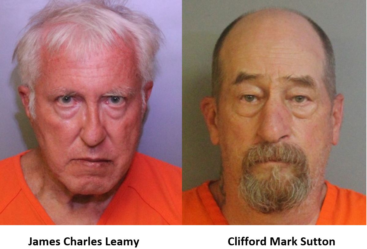 Booking Photos for Leamy and Sutton